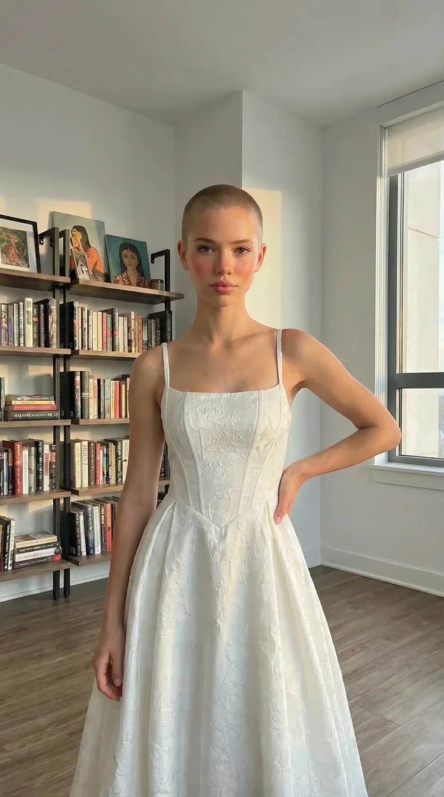 Azazie Bridal dress 58 — try-on