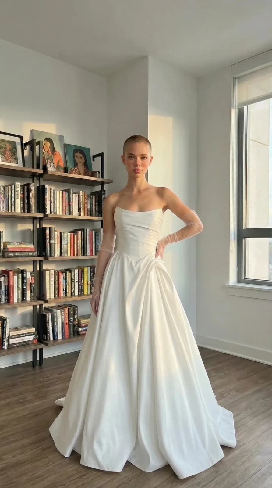 Azazie Bridal dress 58 — try-on