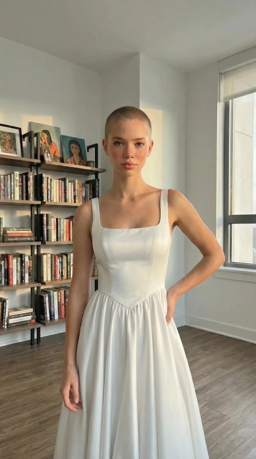 Azazie Bridal dress 58 — try-on