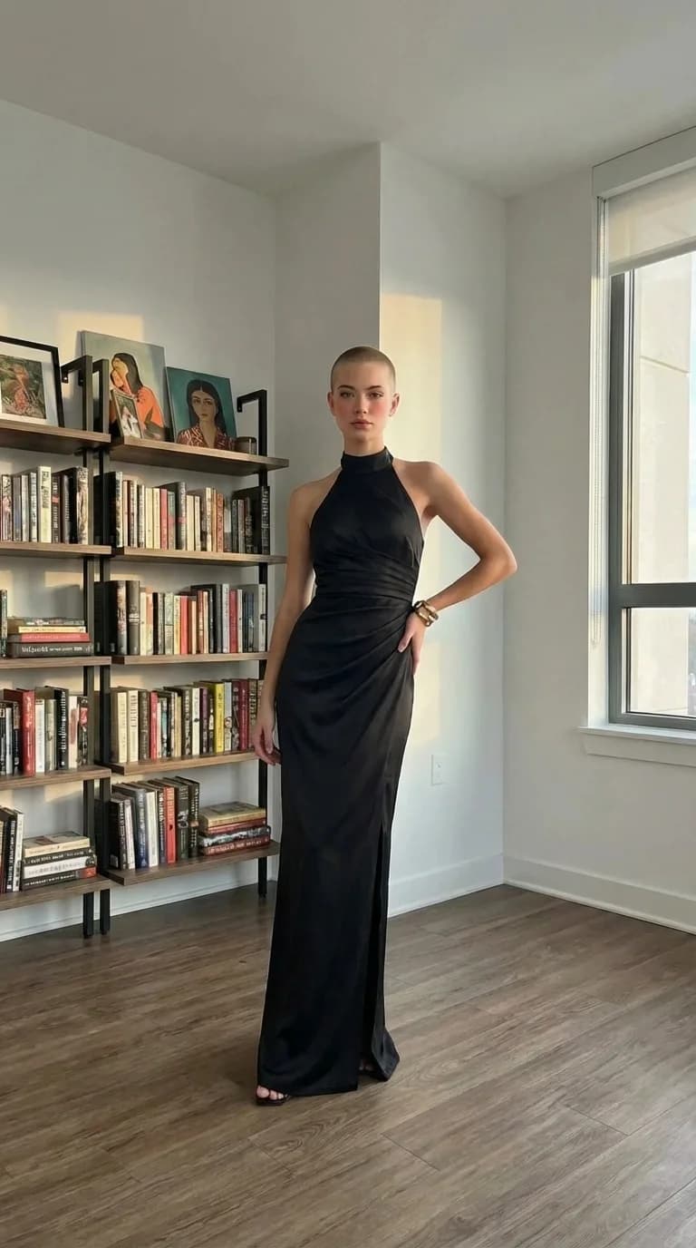 Azazie Bridesmaids dress 05 — try-on