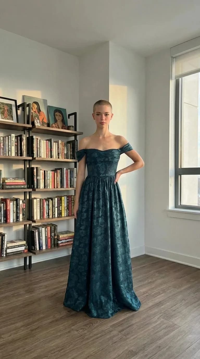 Azazie Bridesmaids dress 05 — try-on