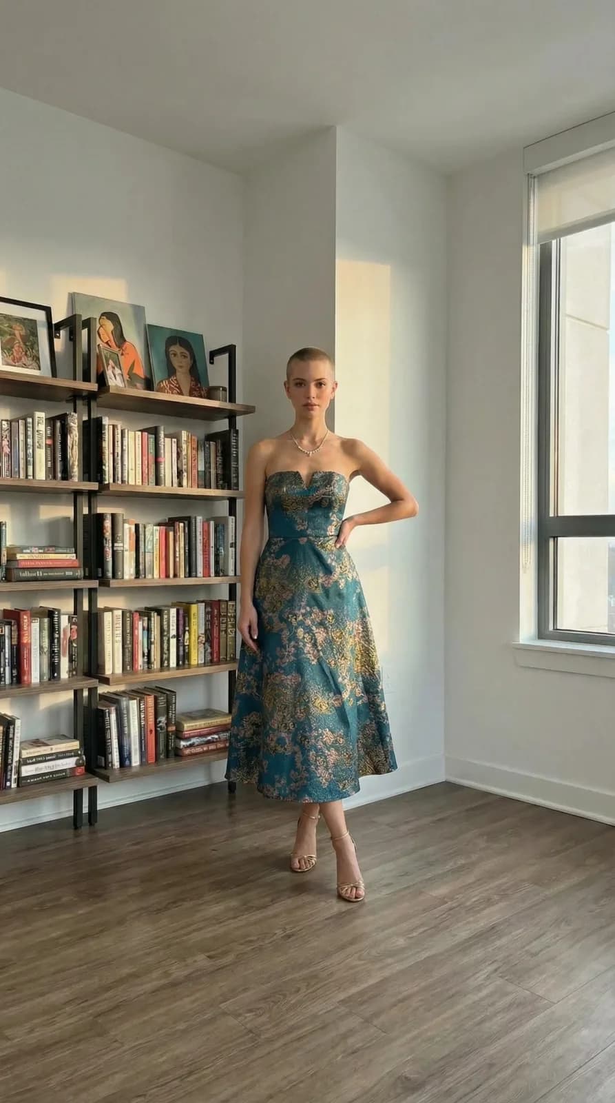 Azazie Bridesmaids dress 05 — try-on