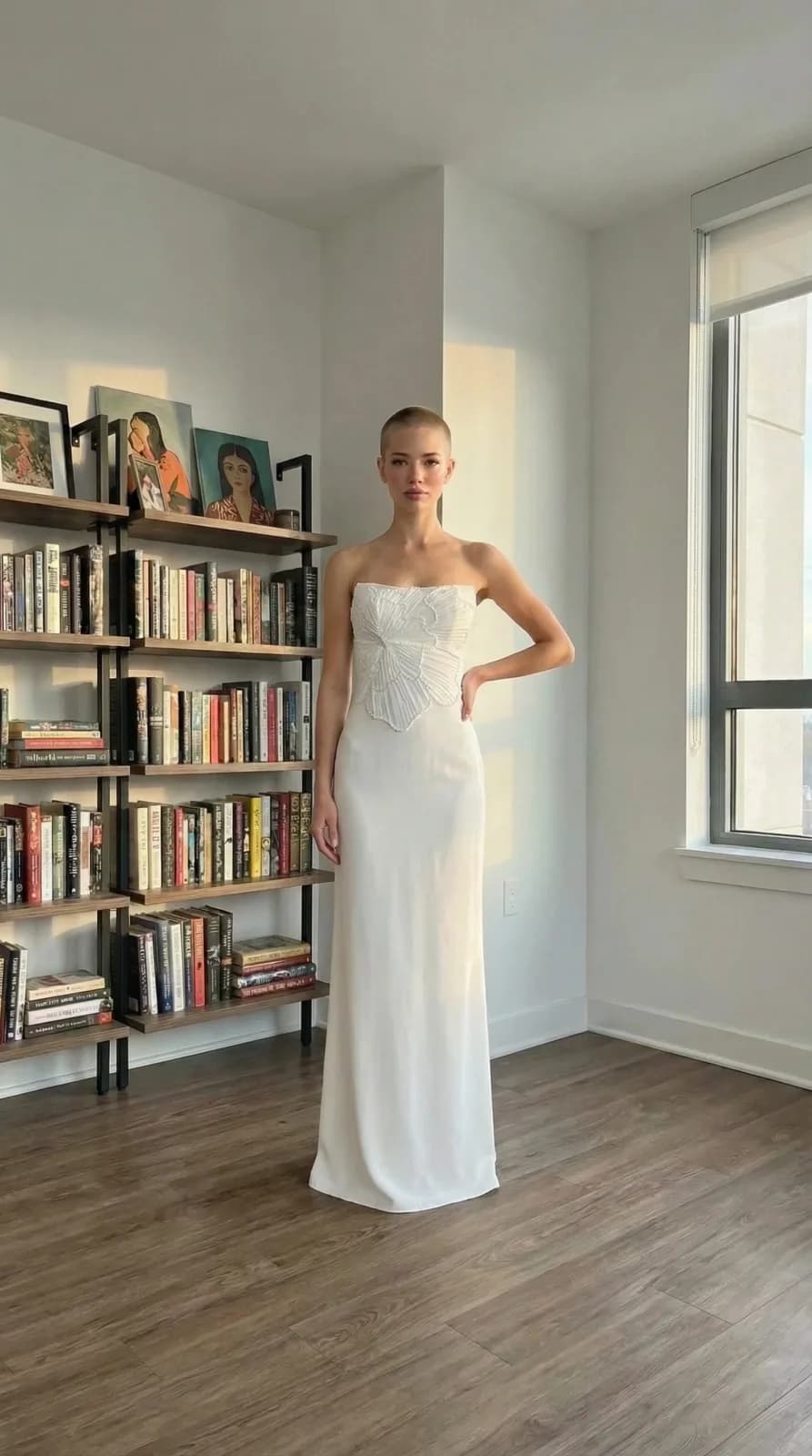 Azazie Bridesmaids dress 05 — try-on