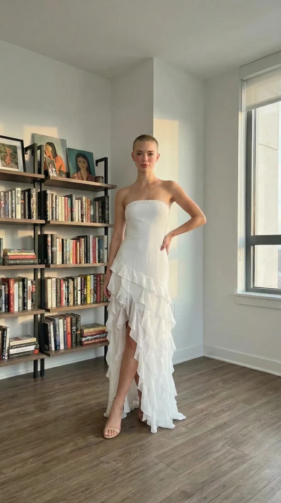 Azazie Bridesmaids dress 05 — try-on