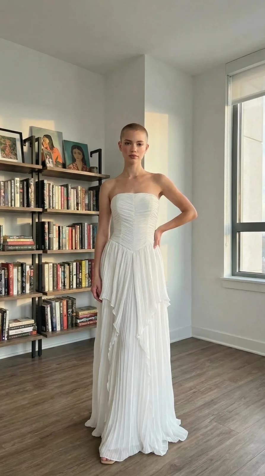 Azazie Bridesmaids dress 05 — try-on