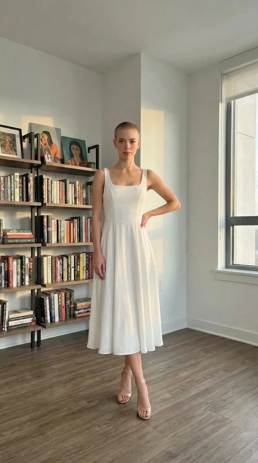 Azazie Bridesmaids dress 05 — try-on