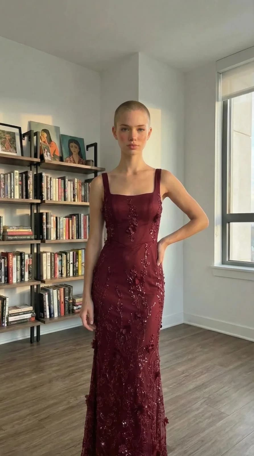 Azazie Bridesmaids dress 59 — try-on