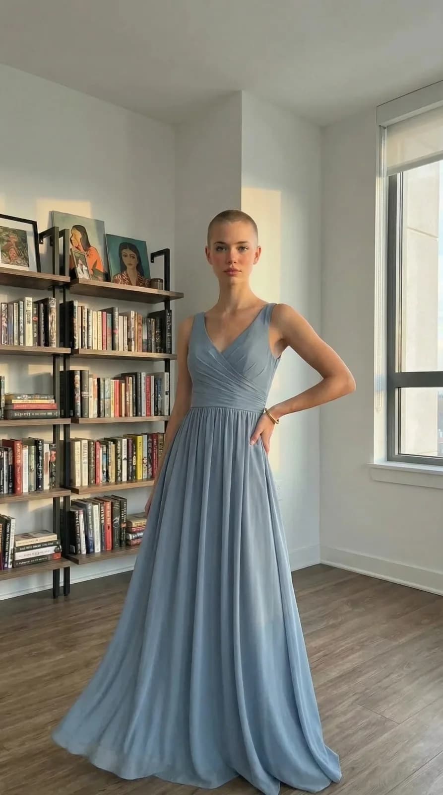 Azazie Bridesmaids dress 65 — try-on