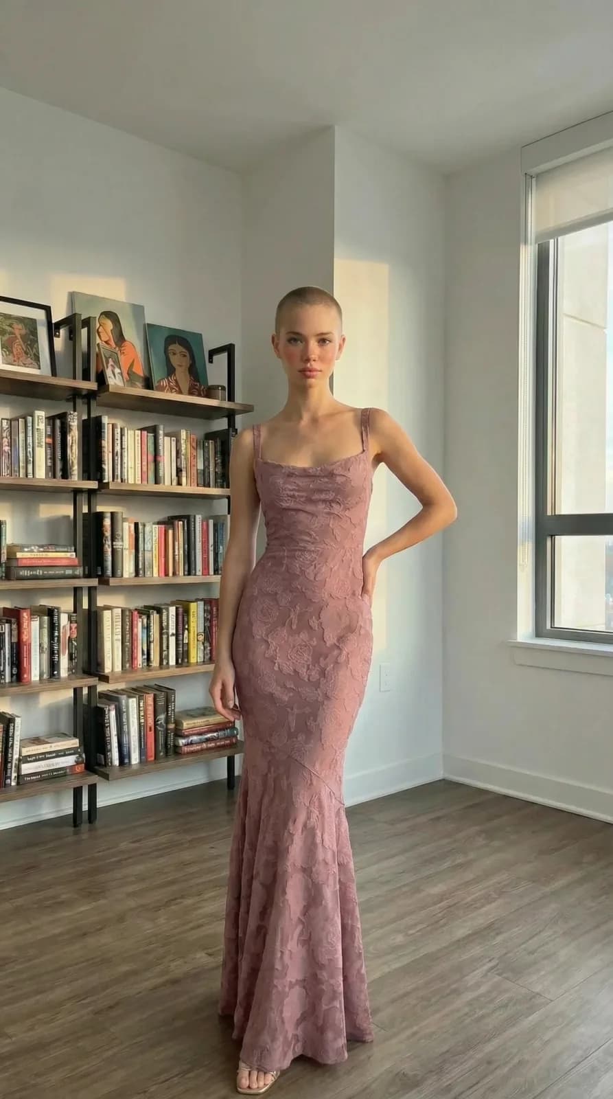 Azazie Bridesmaids dress 74 — try-on