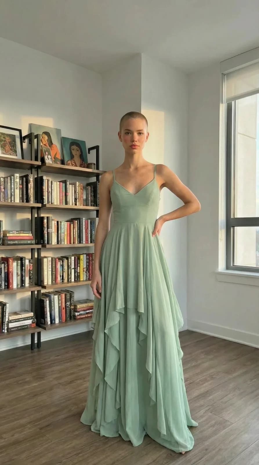 Azazie Bridesmaids dress 74 — try-on