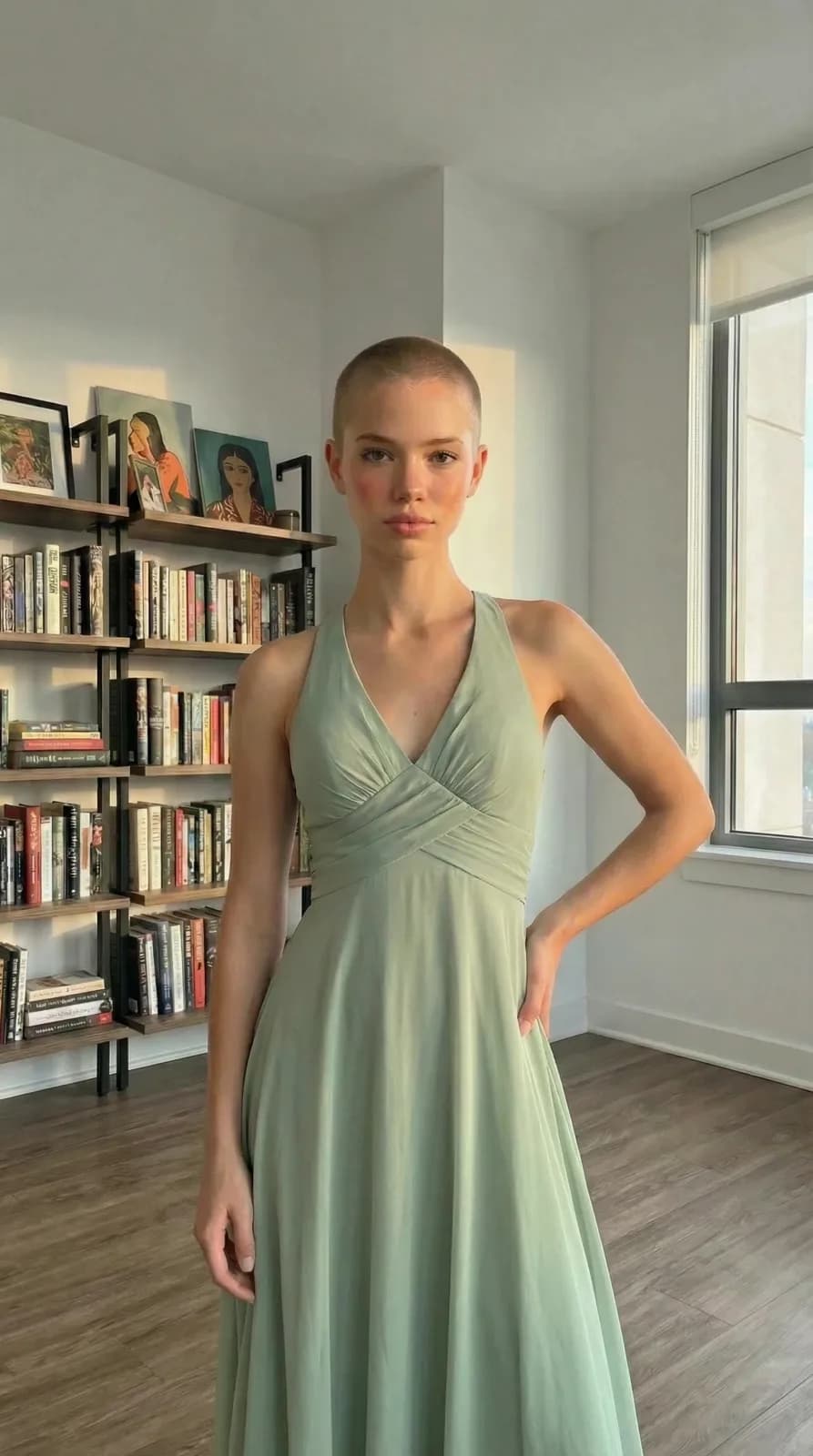 Azazie Bridesmaids dress 74 — try-on