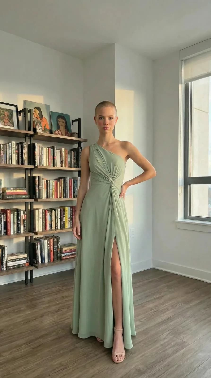 Azazie Bridesmaids dress 74 — try-on