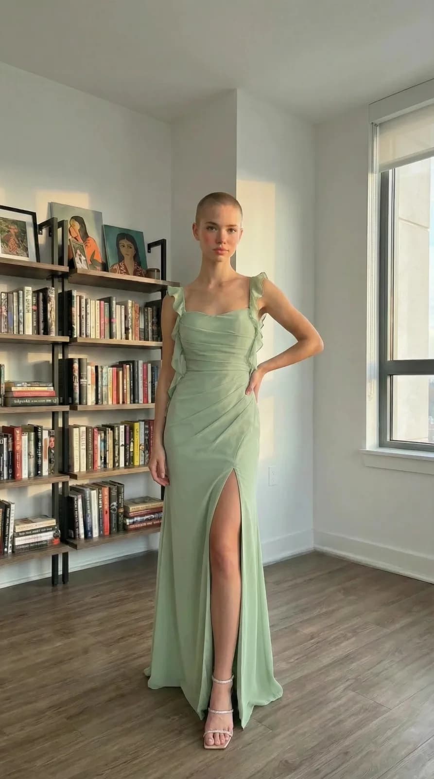 Azazie Bridesmaids dress 74 — try-on