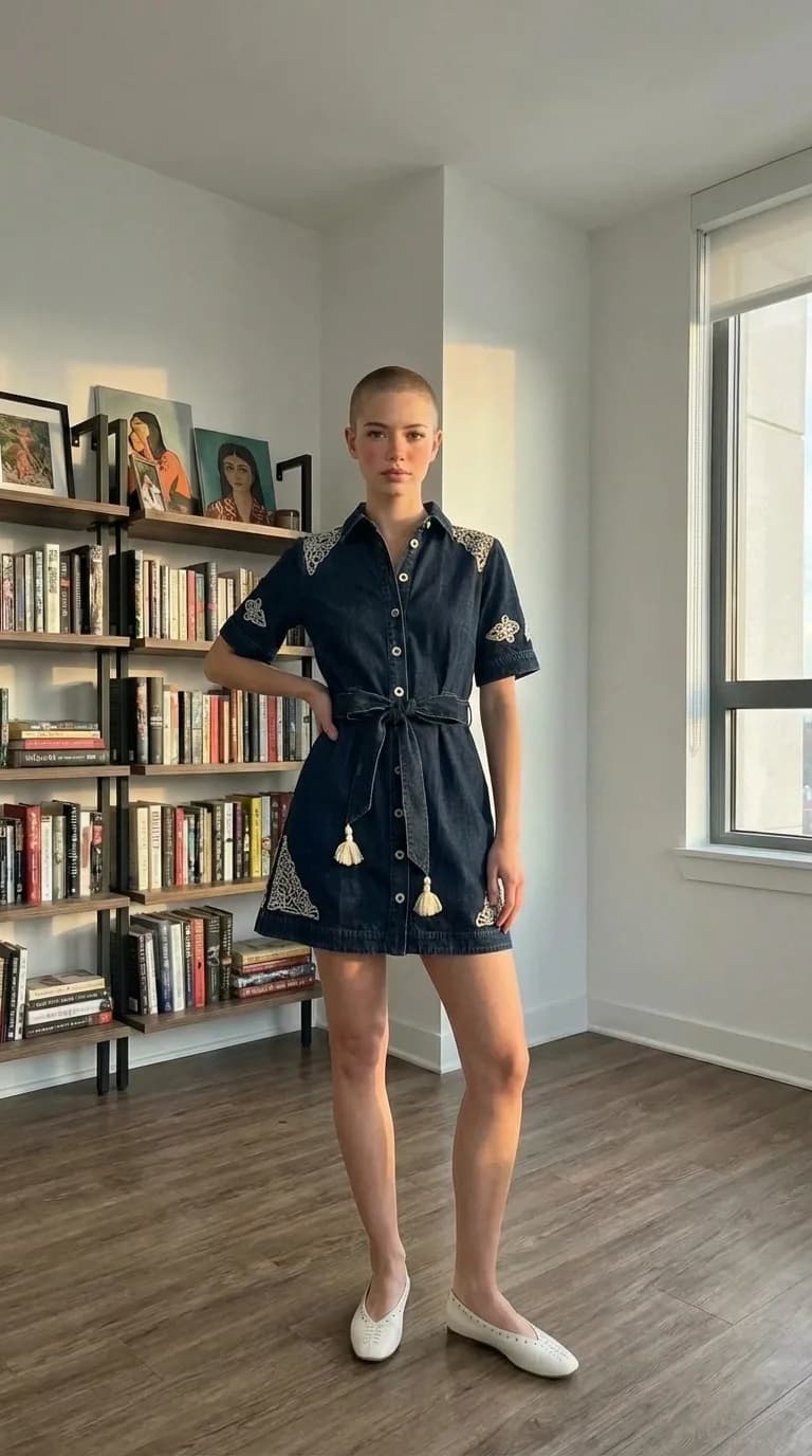 Anthropologie dress 10 — try-on