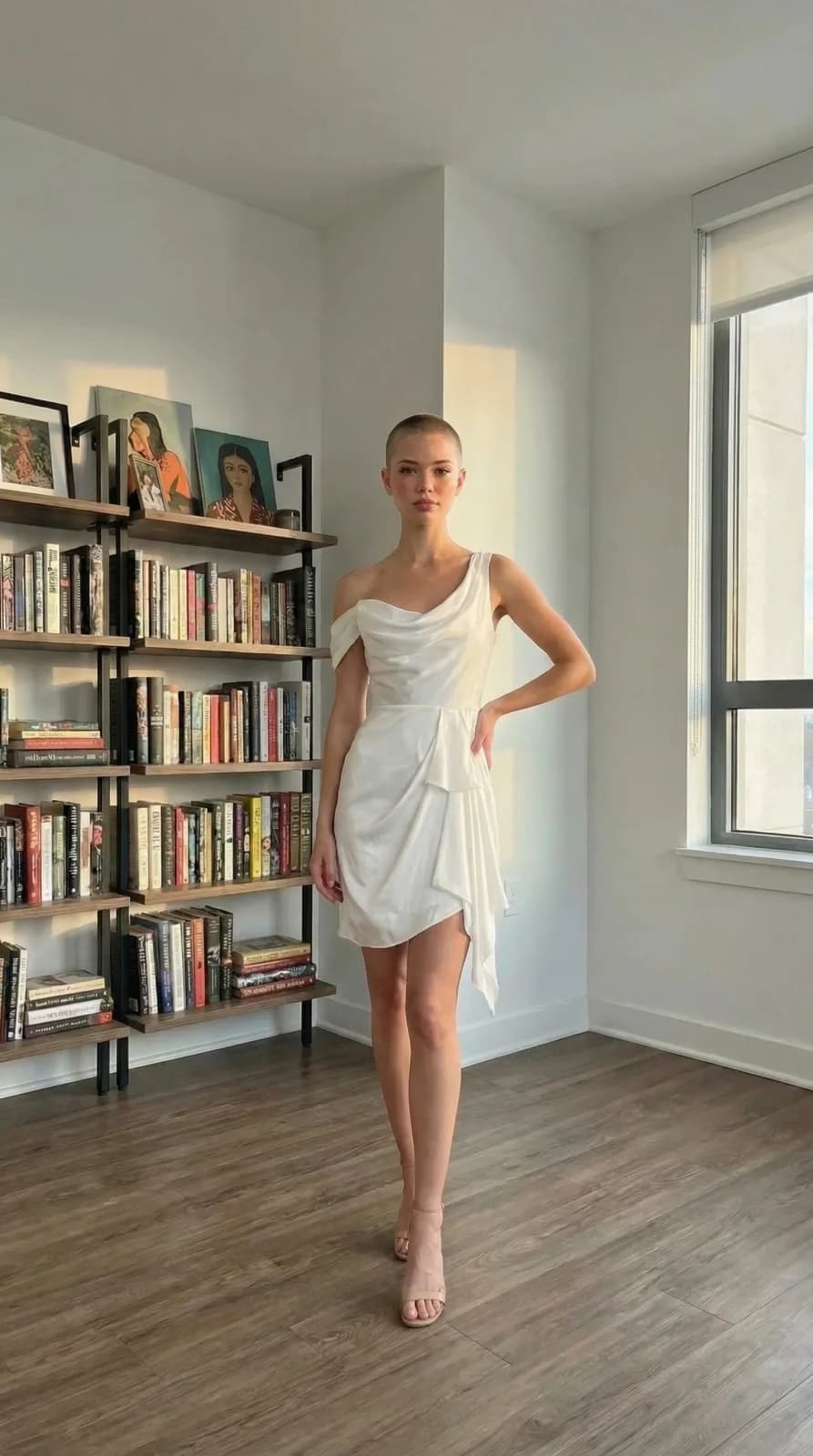 David's Bridal dress 08 — try-on