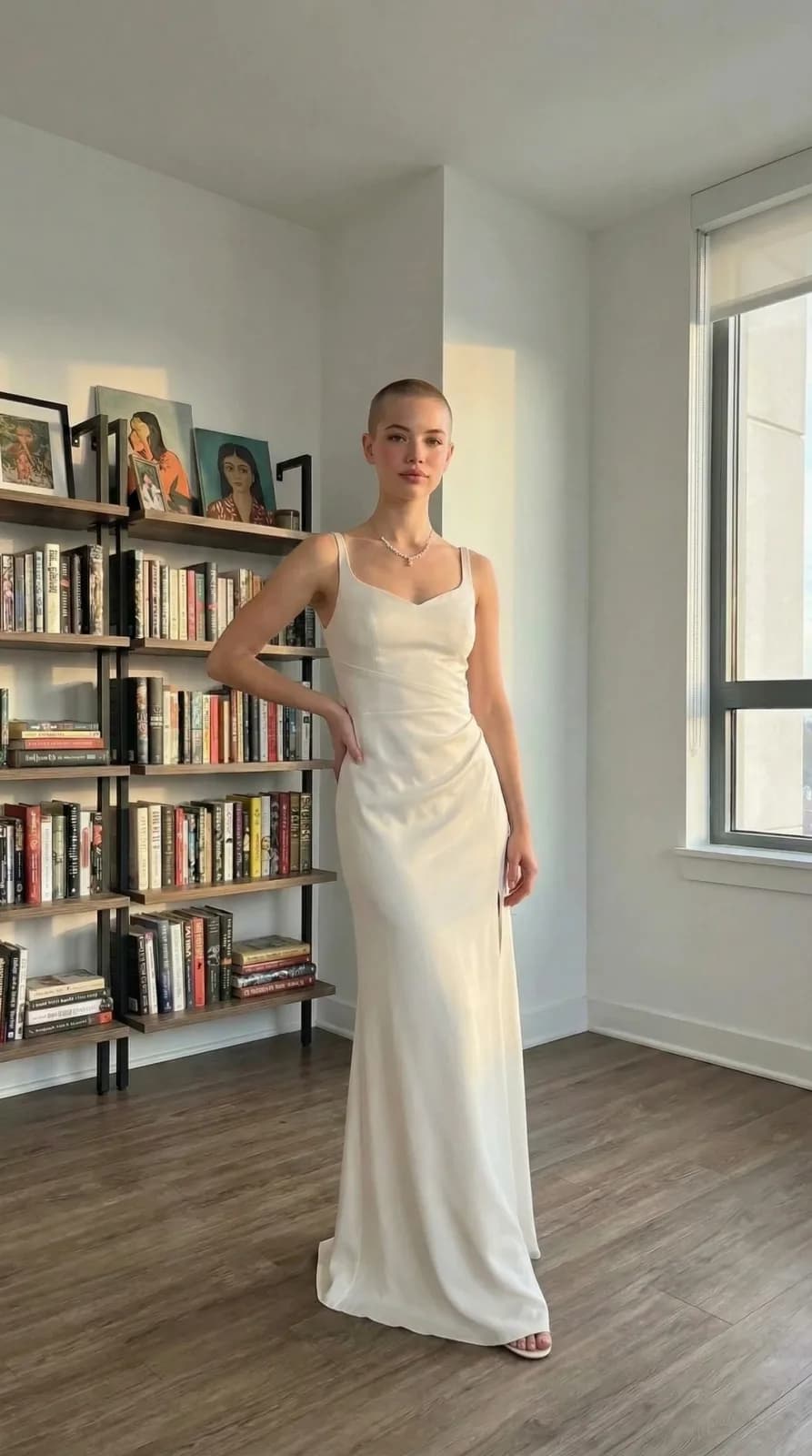 David's Bridal dress 08 — try-on