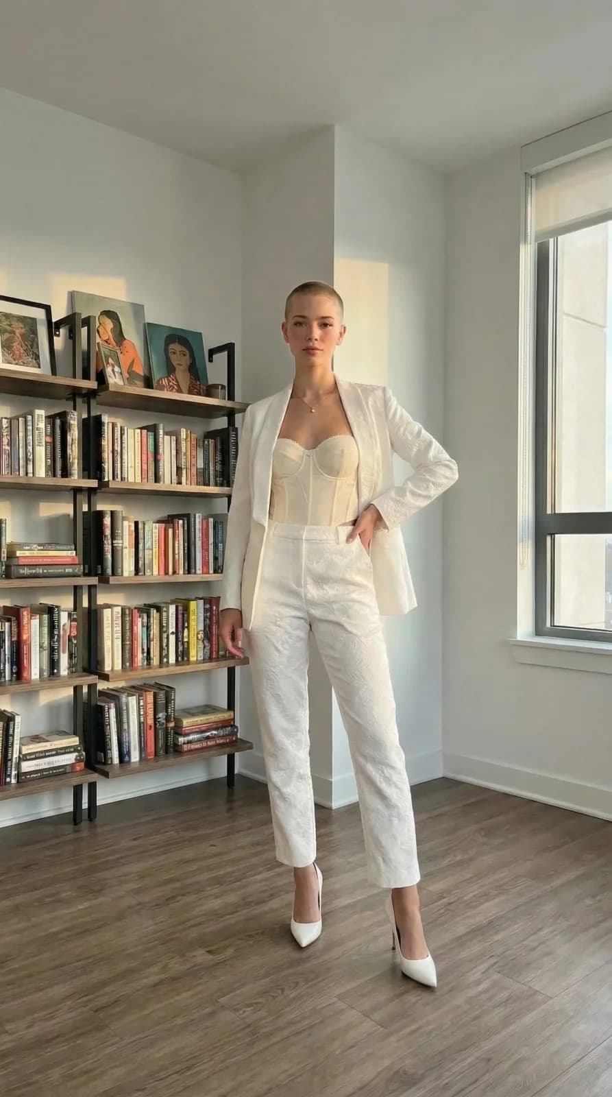 David's Bridal dress 08 — try-on