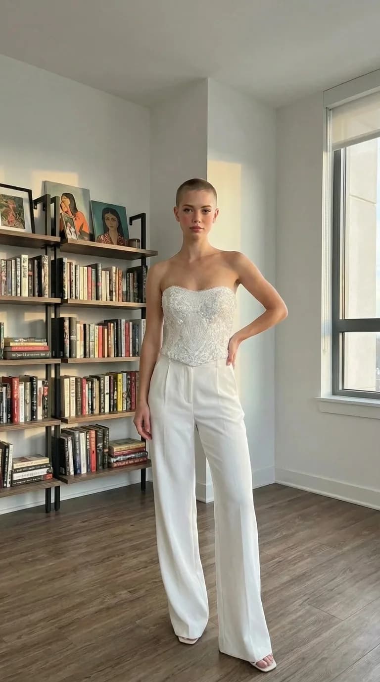 David's Bridal dress 08 — try-on