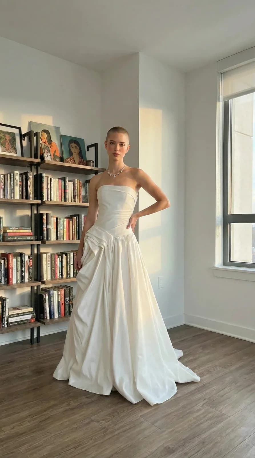 David's Bridal dress 21 — try-on