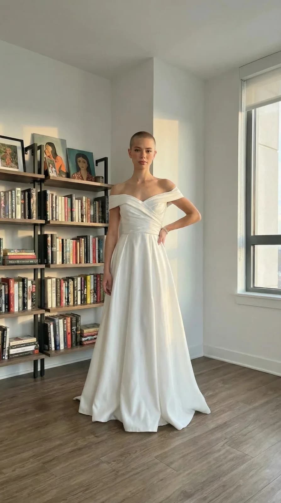 David's Bridal dress 21 — try-on