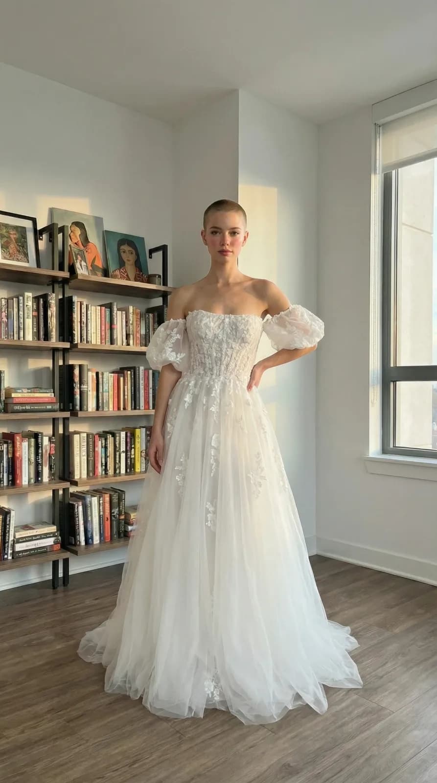 David's Bridal dress 21 — try-on