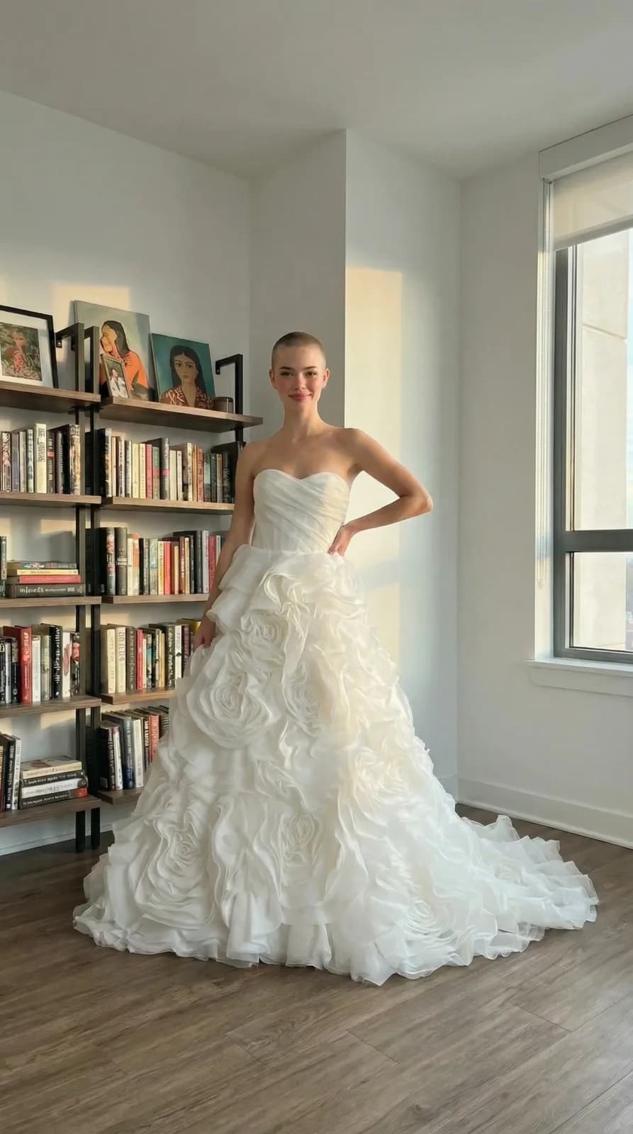 David's Bridal dress 21 — try-on