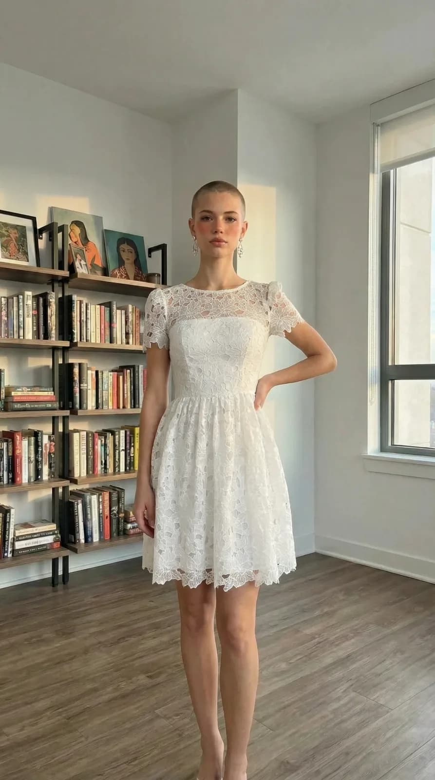 David's Bridal dress 22 — try-on