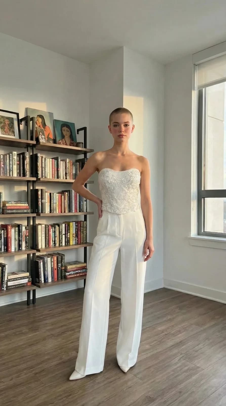 David's Bridal dress 22 — try-on