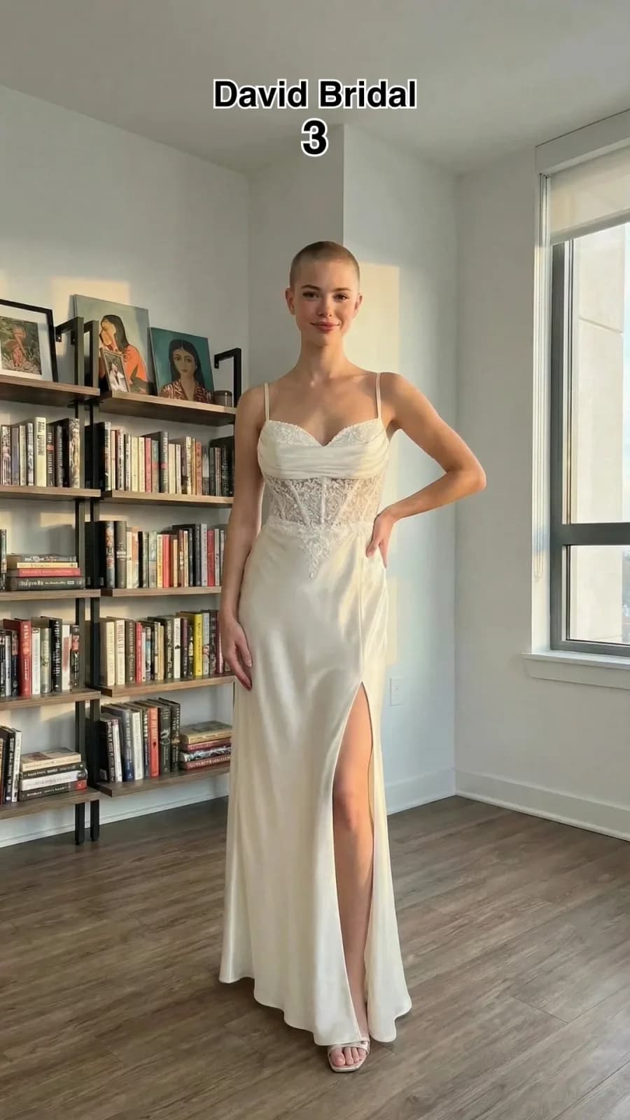 David's Bridal dress 41 — try-on