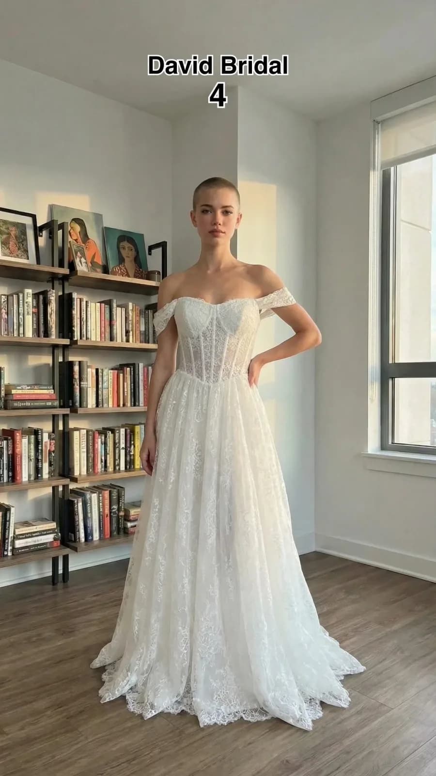 David's Bridal dress 41 — try-on