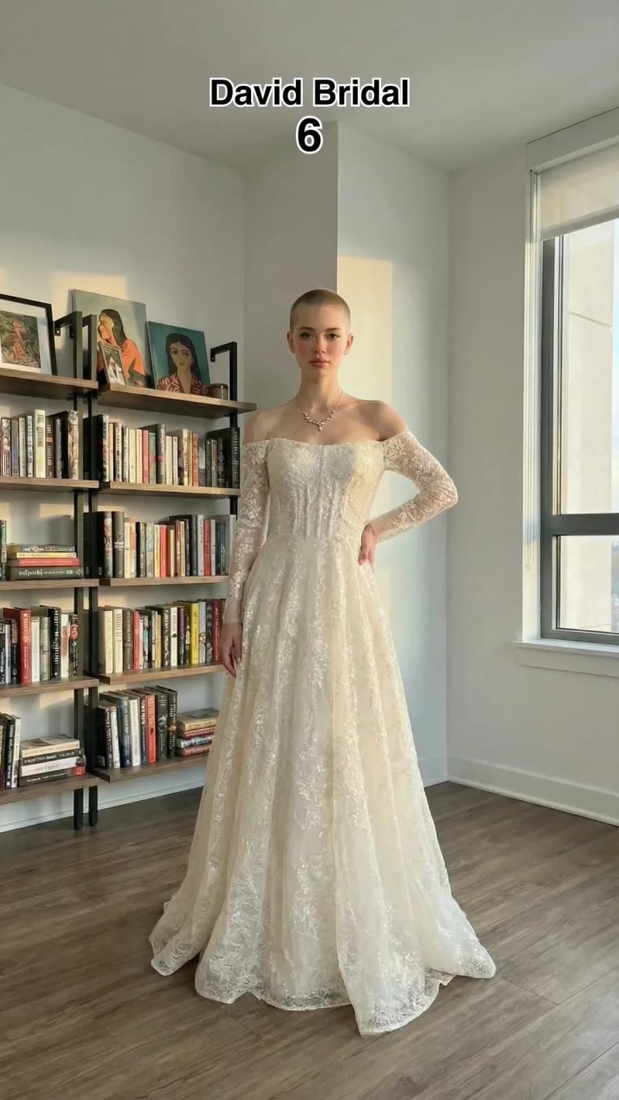 David's Bridal dress 41 — try-on