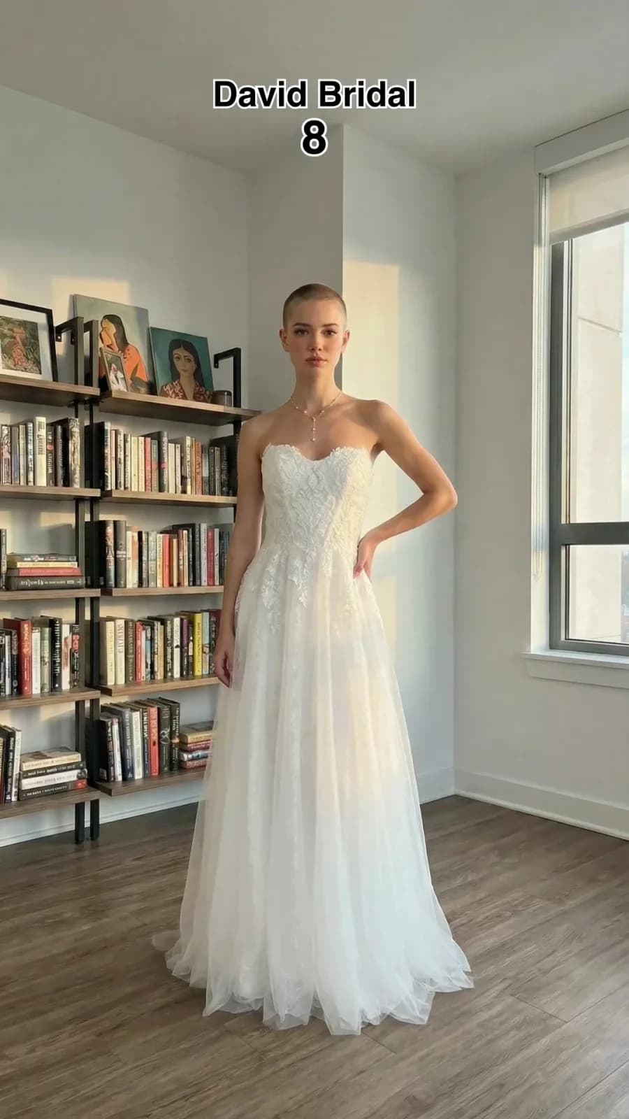 David's Bridal dress 41 — try-on