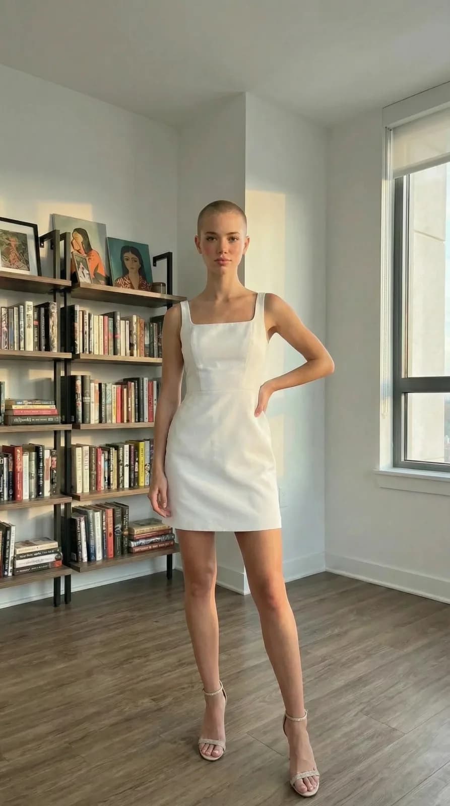 David's Bridal dress 68 — try-on