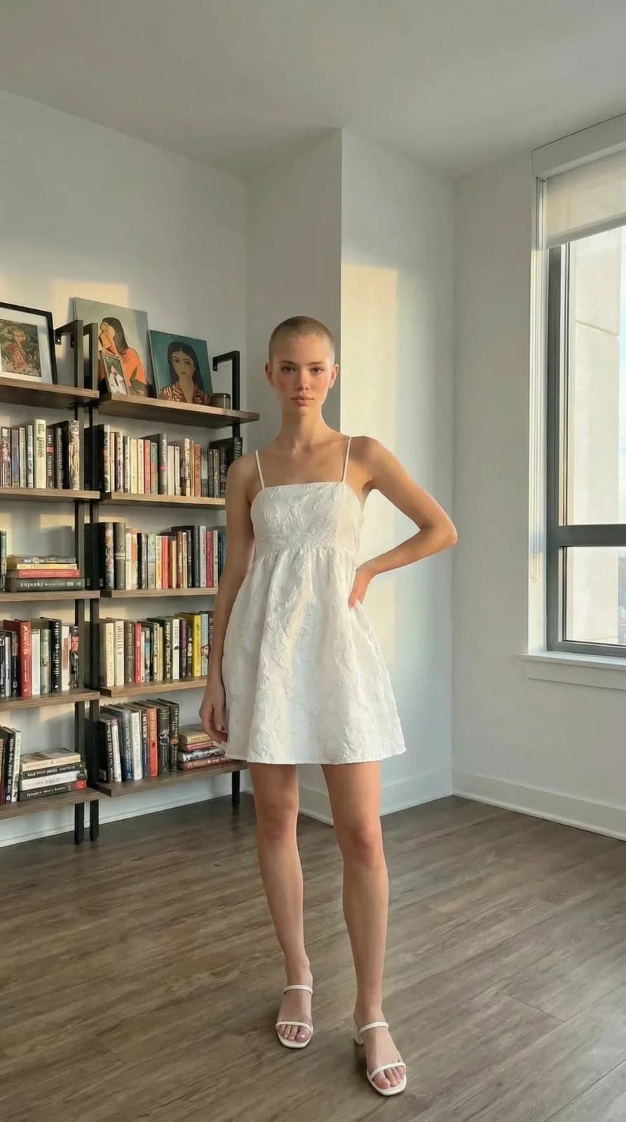 David's Bridal dress 68 — try-on